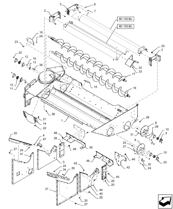 87605592 - Подшипник в сб. (с бок. кольцом) вала/шнека, все комб. NH